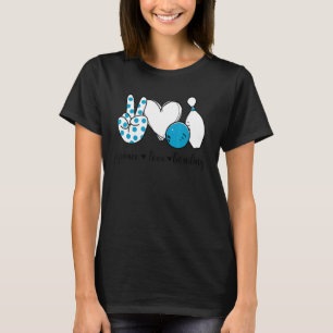 Camiseta Bola de paz de amor de paz de la mano de Rótulo Bo