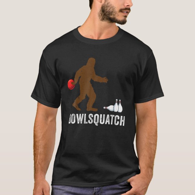 Camiseta Bola de pie gigante Regalo Sasquatch Regalos Bowle (Anverso)