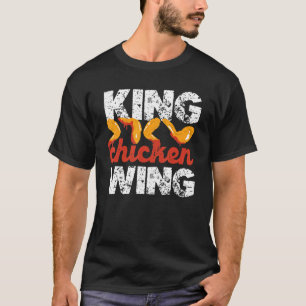 Camiseta Bola de pollo Rey Alas calientes Alas de búfalo Po