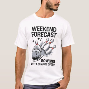 Camiseta Bola De Previsión De Fin De Semana Con Una Posibil