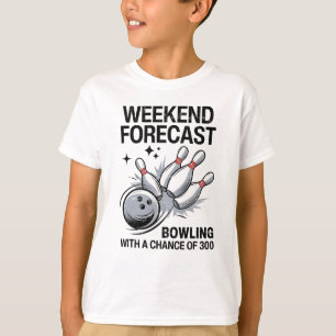 Camiseta Bola De Previsión De Fin De Semana Con Una Posibil