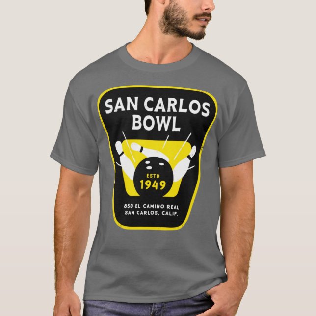 Camiseta Bola de San Carlos - San Carlos, CA - Bolera de Vi (Anverso)