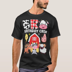 Camiseta Bola de Vaca Cristales de Cumpleaños Tema Animales
