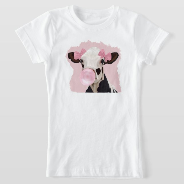 Camiseta Bola de Vaca Girando Burbuja Rosa (Distribución)