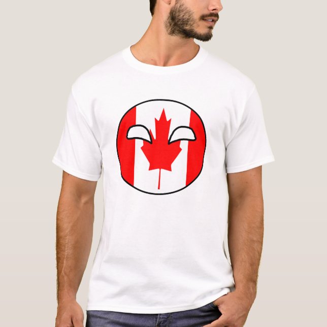 Camiseta Bola del país de Canadá (Anverso)