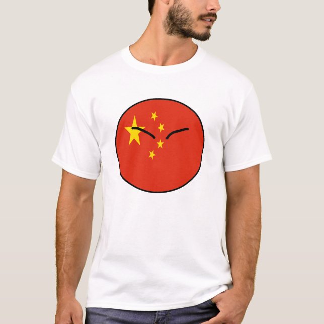 Camiseta Bola del país de China (Anverso)