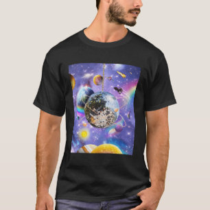 Camiseta Bola Disco de Galaxia Espacial