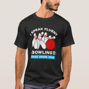 Camiseta Bola divertida de la bolera de la cerveza de repue