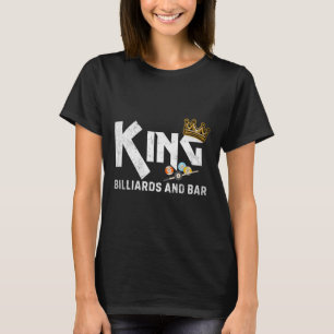 Camiseta Bola divertida del jugador de billar King Billiard