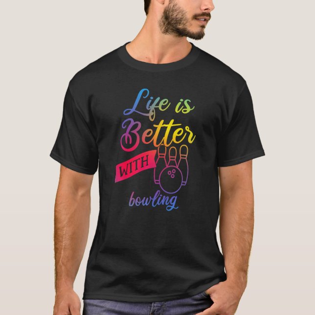 Camiseta Bola divertida Mujeres - La vida es mejor con los  (Anverso)