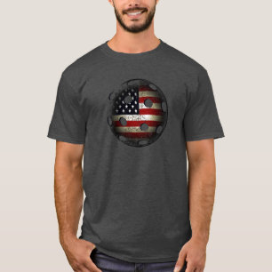 Camiseta Bola los E.E.U.U. de la salmuera de la bandera
