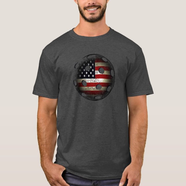Camiseta Bola los E.E.U.U. de la salmuera de la bandera (Anverso)