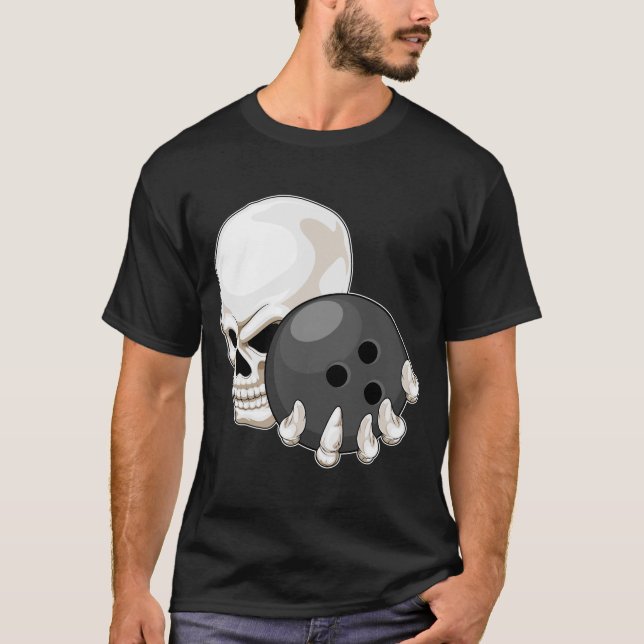 Camiseta Bola Skull Bowling (Anverso)
