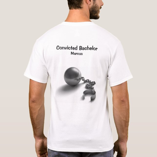 Camiseta Bola Y Cadena De Bachelor Condenada (Reverso)