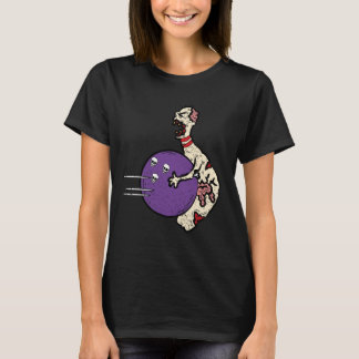 Camiseta Bola zombie Pins Halloween Sport Bowler Hombres Wo