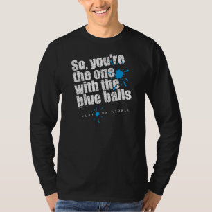 Camiseta Bolas azules de Paintball
