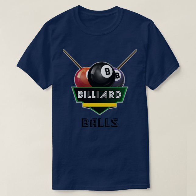 Camiseta Bolas de billar (Diseño del anverso)
