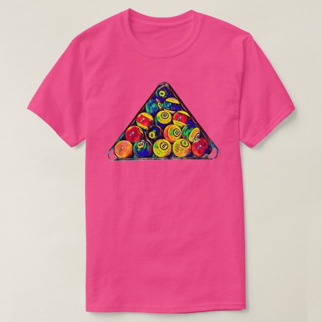 Camiseta Bolas de billar de Billiards TShirt Classic TShirt (Diseño del anverso)