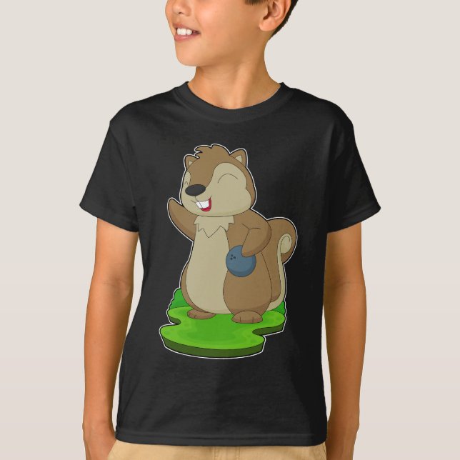 Camiseta Bolas de bolos de ardilla (Anverso)