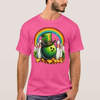 Camiseta Bolas de bolos irlandeses Shamrock Leprechaun St P