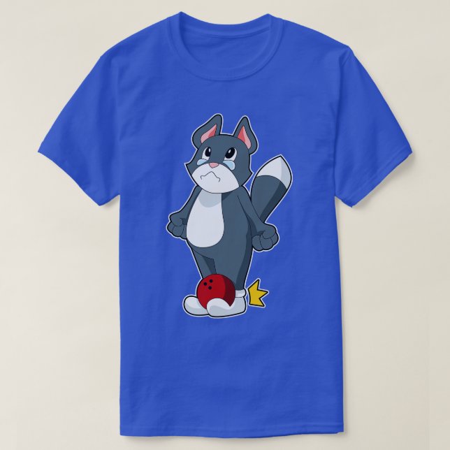 Camiseta Bolas de bolos para el gato (Diseño del anverso)