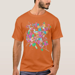 Camiseta Bolas de cerezo Sakura rosa de la flor japonesa de
