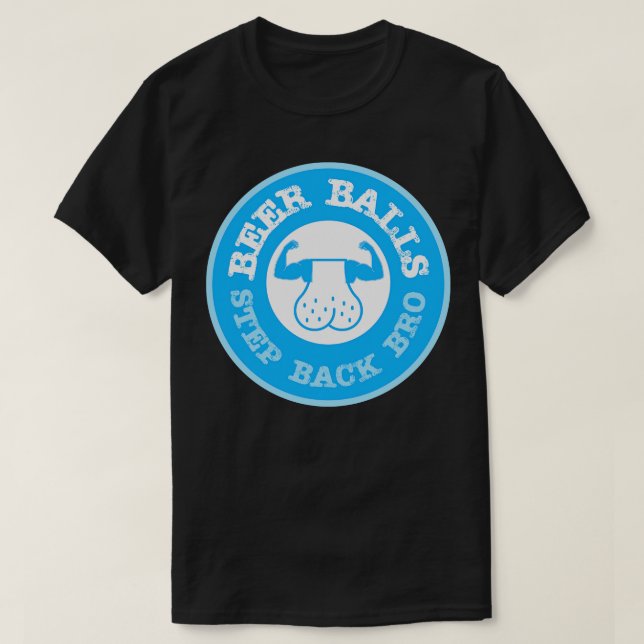 Camiseta Bolas de cerveza retroceden a hermano (Diseño del anverso)