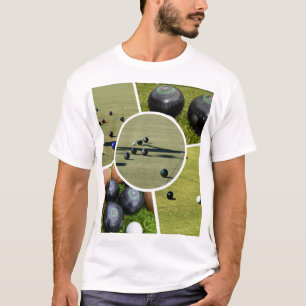 Camiseta Bolas de césped Collage de fotos de cinco fotos, c