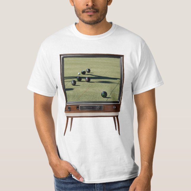 Camiseta Bolas De Césped En Televisión Analógica, (Anverso)