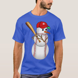 Camiseta Bolas de nieve de béisbol Navidades de nieve regal