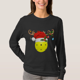 Camiseta Bolas de póllebol de Navidad Regalo reno Santa Hat