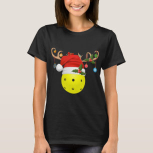 Camiseta Bolas de póllebol de Navidad Regalo reno Santa Hat