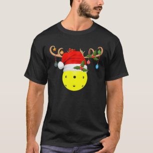 Camiseta Bolas de póllebol de Navidad Regalo reno Santa Hat