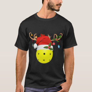 Camiseta Bolas de póllebol de Navidad Regalo reno Santa Hat
