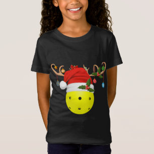 Camiseta Bolas de póllebol de Navidad Regalo reno Santa Hat
