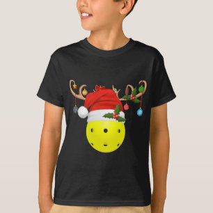 Camiseta Bolas de póllebol de Navidad Regalo reno Santa Hat