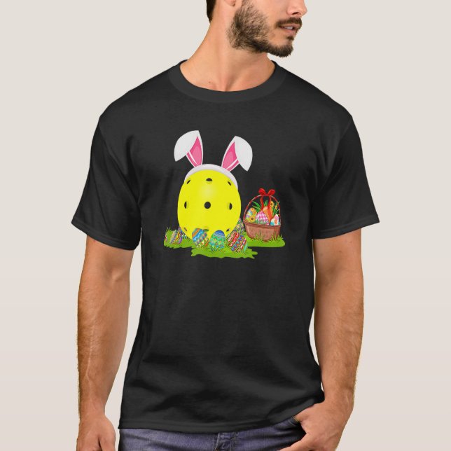 Camiseta Bolas de pollo Easter Huevo de Pascua Caza Conejo  (Anverso)