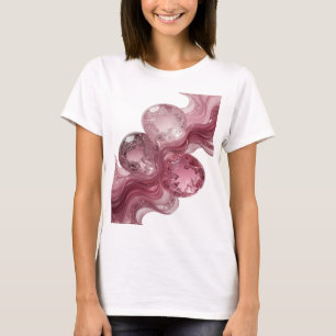 Camiseta Bolas de vidrio plateadas crujientes diseño modern