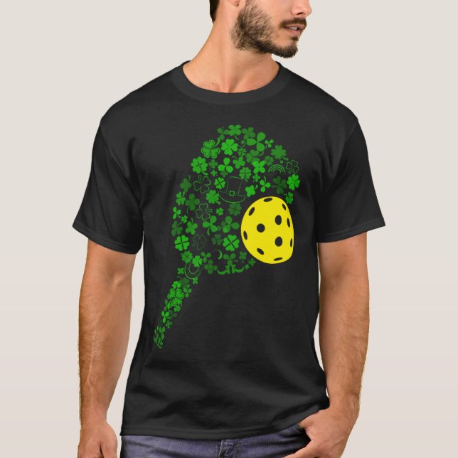 Camiseta Bolas de volante Shamrock Leaf St Patrick Day Pick (Anverso)