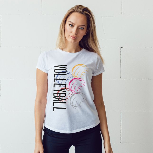 Camiseta Bolas de voleibol neón (Subido por el creador)