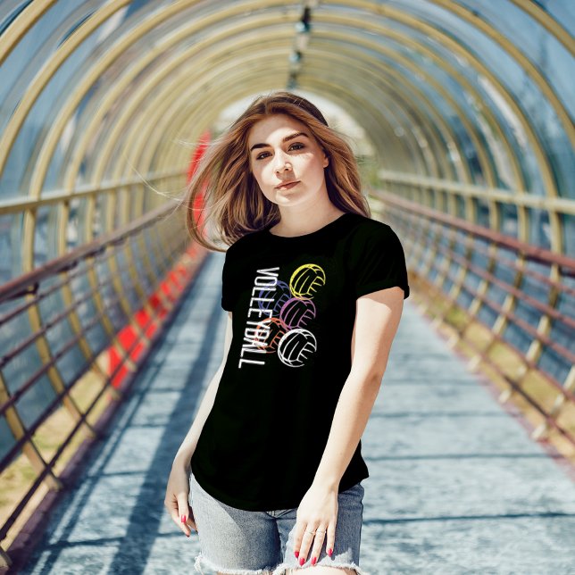 Camiseta Bolas de voleibol neón (Subido por el creador)