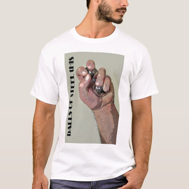 Camiseta Bolas del acero (Anverso)
