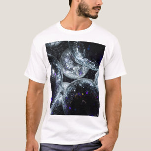 Camiseta Bolas Disco: Atmósfera Fiesta oscura