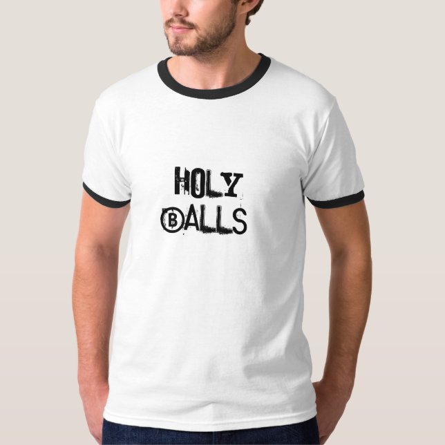 Camiseta ¡Bolas santas! (Anverso)