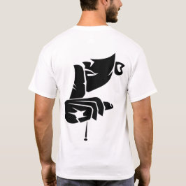 Camiseta Bold Abstract Hand Art Men’s Back Print T-Shirt