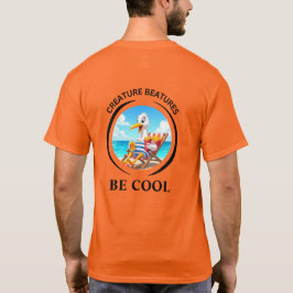 Camiseta bold Cartoon dressed up cheeky Seagull – Be Cool