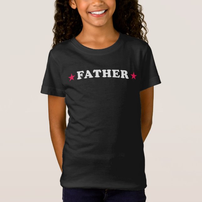Camiseta Bold FATHER Lettering T-Shirt (Anverso)