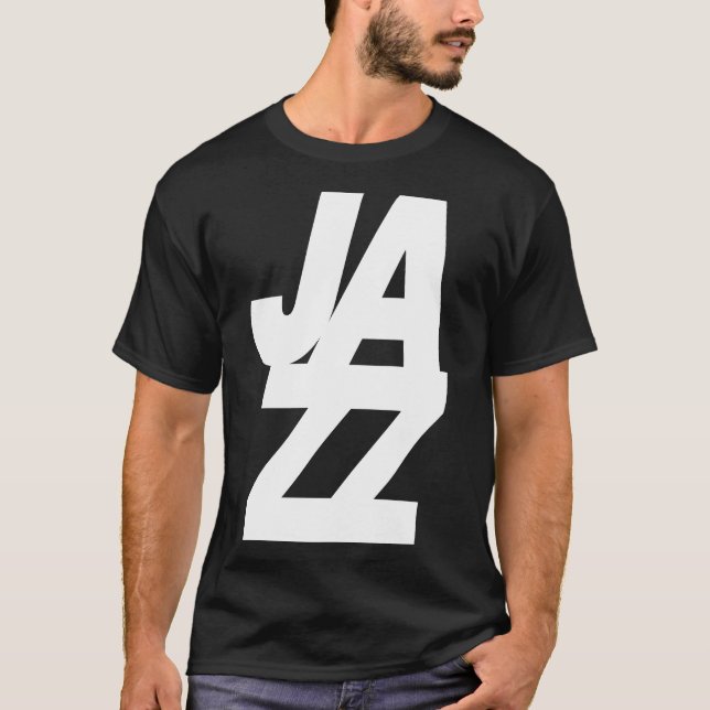 Camiseta Bold Jazz Music logo design (Anverso)