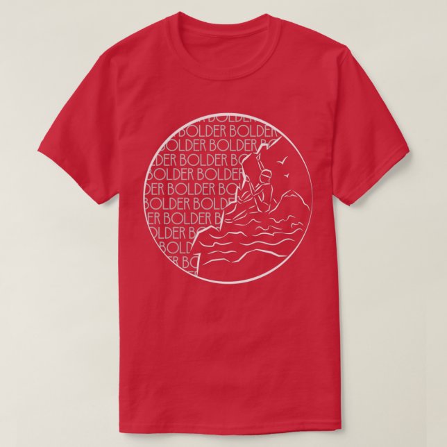 Camiseta Bolder Bouldering Ink Vault Art (Diseño del anverso)