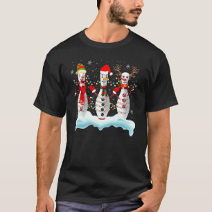 Camiseta Bolera Elf Santa Reindeer Xmas Luces Bowling Pla